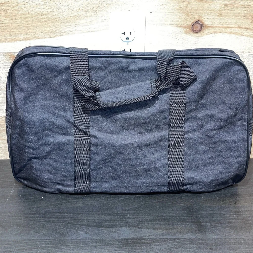 Calvin Klein Large Black‎ Fabric Weekend Travel Sports Duffle Bag Vacation NEW